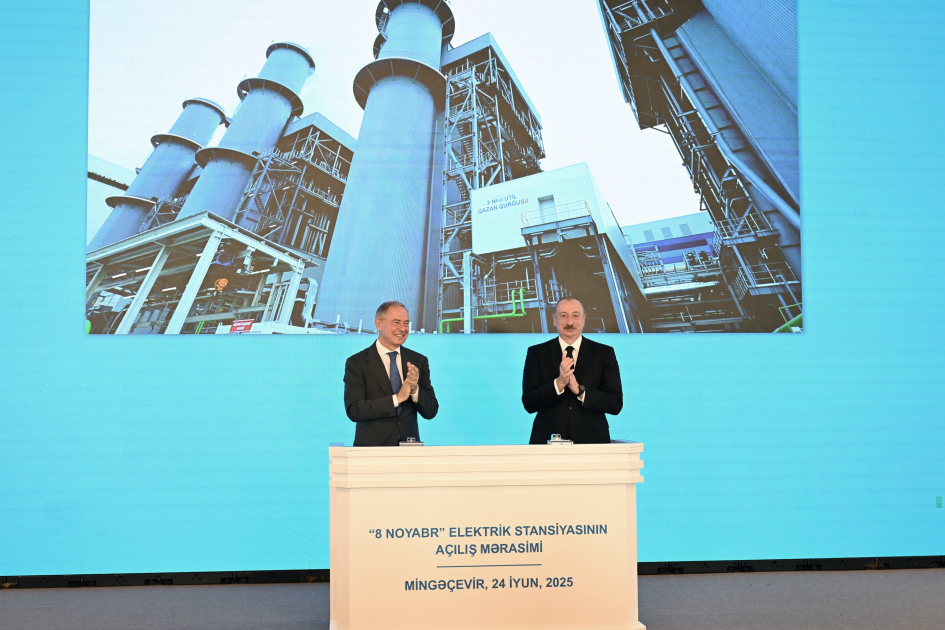 President Ilham Aliyev attends inauguration of “8 November” Power Plant in Mingachevir (PHOTO/VIDEO)