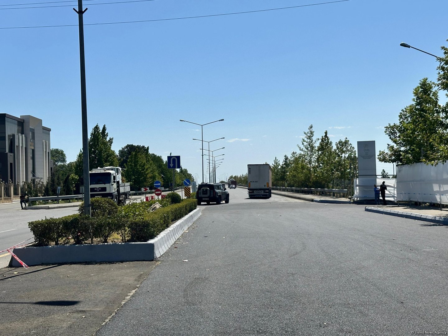 Назван объем завершенных работ на магистральной дороге Баку-Алят-Газах-госграница с Грузией (ФОТО)