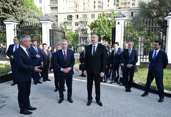 Президент Ильхам Алиев и Президент Шавкат Мирзиёев приняли участие в открытии нового здания посольства Узбекистана в Азербайджане (ФОТО/ВИДЕО)