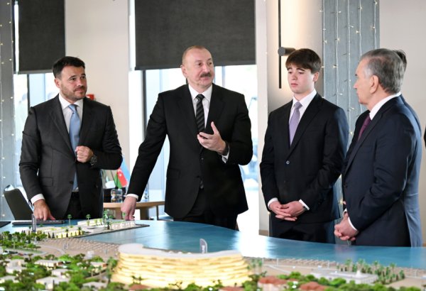 Президент Ильхам Алиев и Президент Шавкат Мирзиёев посетили центр отдыха Sea Breeze (ФОТО/ВИДЕО)