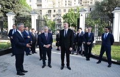 Президент Ильхам Алиев и Президент Шавкат Мирзиёев приняли участие в открытии нового здания посольства Узбекистана в Азербайджане (ФОТО/ВИДЕО)
