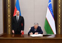 Президент Ильхам Алиев и Президент Шавкат Мирзиёев приняли участие в открытии нового здания посольства Узбекистана в Азербайджане (ФОТО/ВИДЕО)