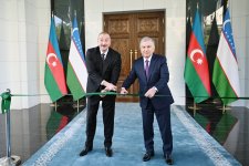 Президент Ильхам Алиев и Президент Шавкат Мирзиёев приняли участие в открытии нового здания посольства Узбекистана в Азербайджане (ФОТО/ВИДЕО)