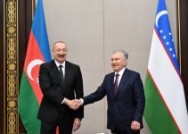 Президент Ильхам Алиев и Президент Шавкат Мирзиёев приняли участие в открытии нового здания посольства Узбекистана в Азербайджане (ФОТО/ВИДЕО)