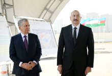 Президент Ильхам Алиев и Президент Шавкат Мирзиёев заложили фундамент парка "Узбекистан" в Баку (ФОТО/ВИДЕО)