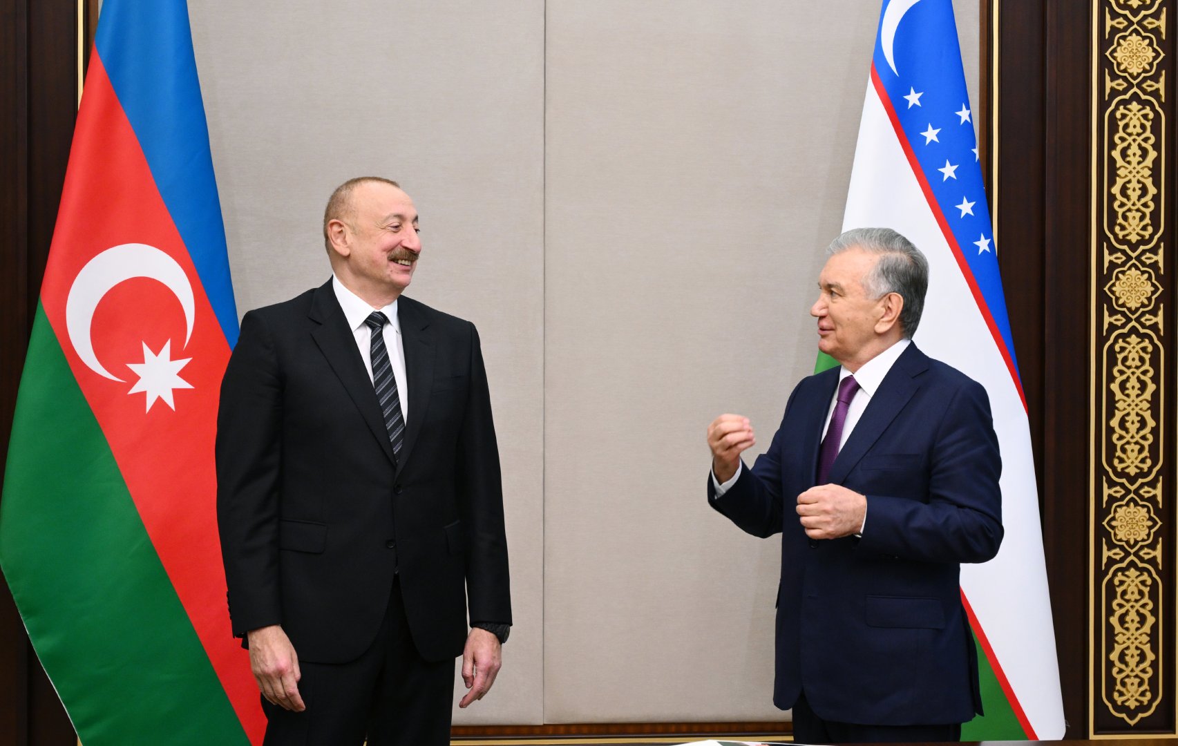 Президент Ильхам Алиев и Президент Шавкат Мирзиёев приняли участие в открытии нового здания посольства Узбекистана в Азербайджане (ФОТО/ВИДЕО)
