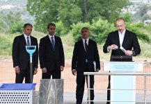 Президент Ильхам Алиев заложил фундамент Ханкендинского железнодорожного и автовокзального комплекса (ФОТО/ВИДЕО)