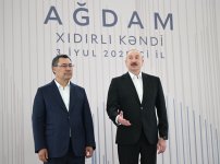 Президент Ильхам Алиев и Президент Садыр Жапаров приняли участие в открытии 1-го этапа села Хыдырлы Агдамского района (ФОТО/ВИДЕО)