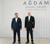 Президент Ильхам Алиев и Президент Садыр Жапаров приняли участие в открытии 1-го этапа села Хыдырлы Агдамского района (ФОТО/ВИДЕО)