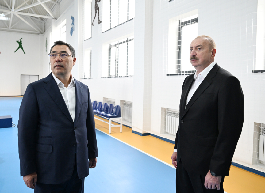 Президент Ильхам Алиев и Президент Садыр Жапаров приняли участие в открытии 1-го этапа села Хыдырлы Агдамского района (ФОТО/ВИДЕО)