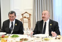 В Шуше от имени Президента Ильхама Алиева дан официальный обед в честь участников 17-го саммита Организации экономического сотрудничества (ФОТО)