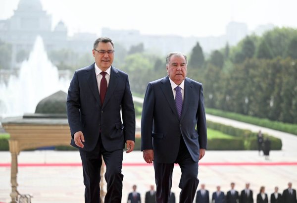 Presidents of Kyrgyzstan and Tajikistan viewing novel two-way approaches
