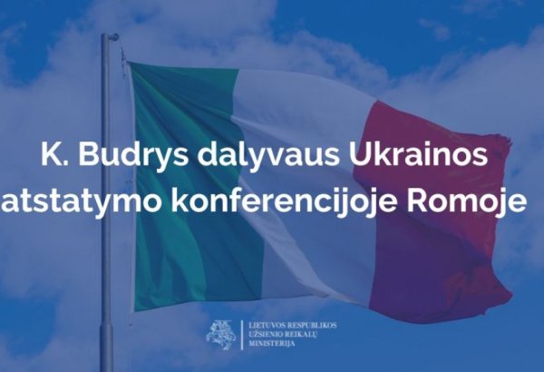 Lithuania participates in Ukraine recovery conference in Italy's Rome