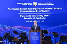 Baku hosts official reception on occasion of professional holiday of diplomatic service employees (PHOTO)