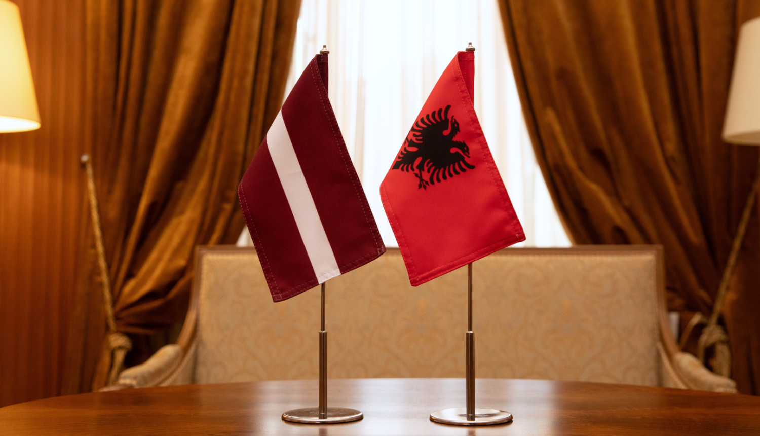 Latvia rolls out red carpet for Albanian FM for bilateral talks