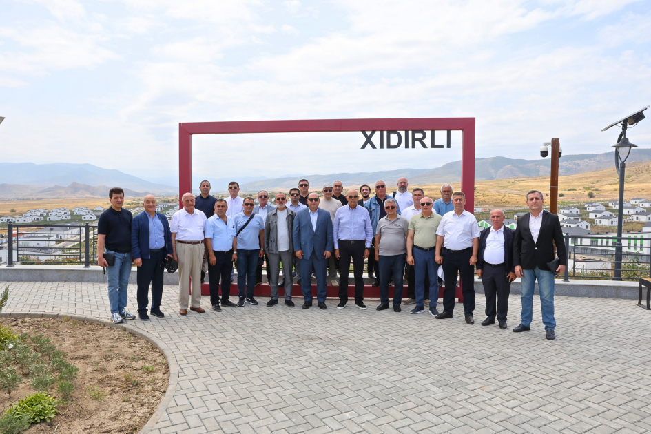 Azerbaijani political party chiefs explore Aghdam’s progress (PHOTO)