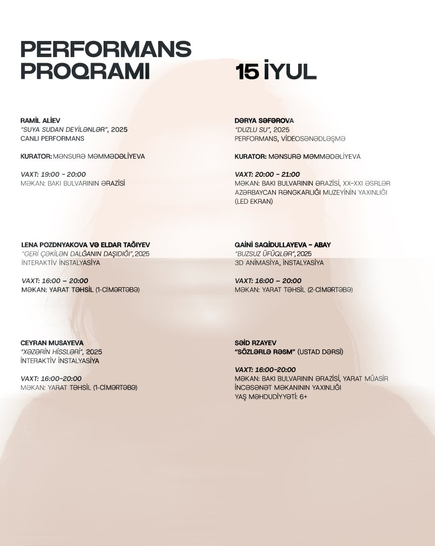 We are thrilled to announce the Performance Week 2025, titled “Caspian Corporealities”! (PHOTO)