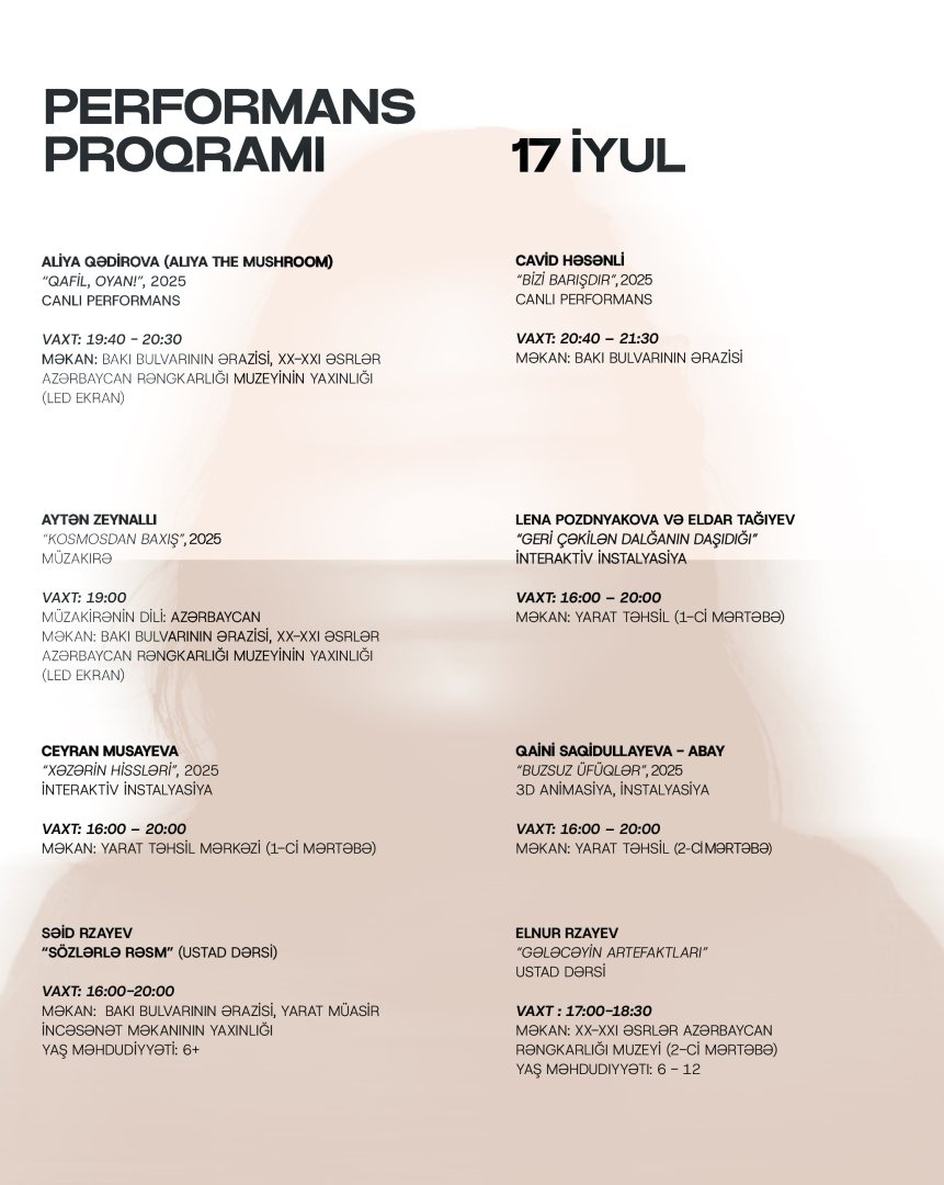 We are thrilled to announce the Performance Week 2025, titled “Caspian Corporealities”! (PHOTO)