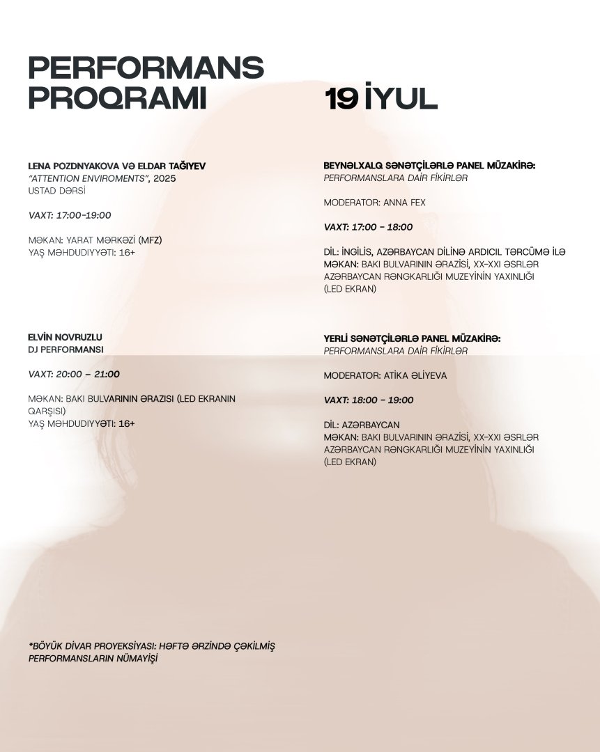 We are thrilled to announce the Performance Week 2025, titled “Caspian Corporealities”! (PHOTO)