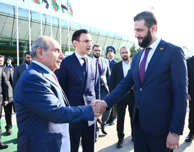 Transitional President of Syria Ahmad Al-Sharaa concludes visit to Azerbaijan (PHOTO)