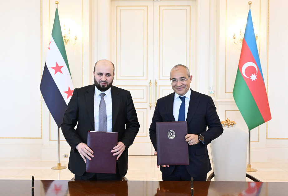 Azerbaijan's SOCAR and Syrian government ink cooperation deal (PHOTO)