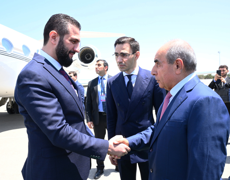 Transitional President of Syria Ahmad al-Sharaa arrives in Azerbaijan on working visit (PHOTO)