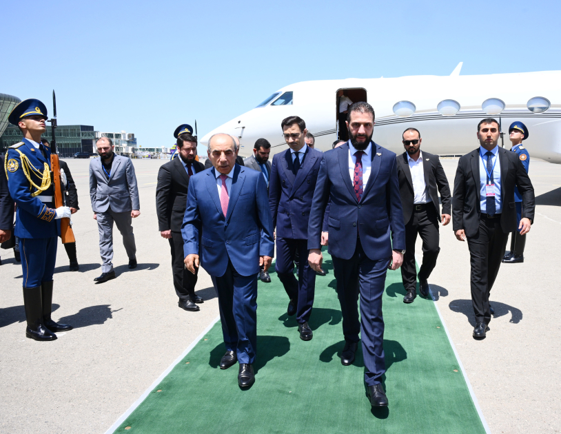 Transitional President of Syria Ahmad al-Sharaa arrives in Azerbaijan on working visit (PHOTO)