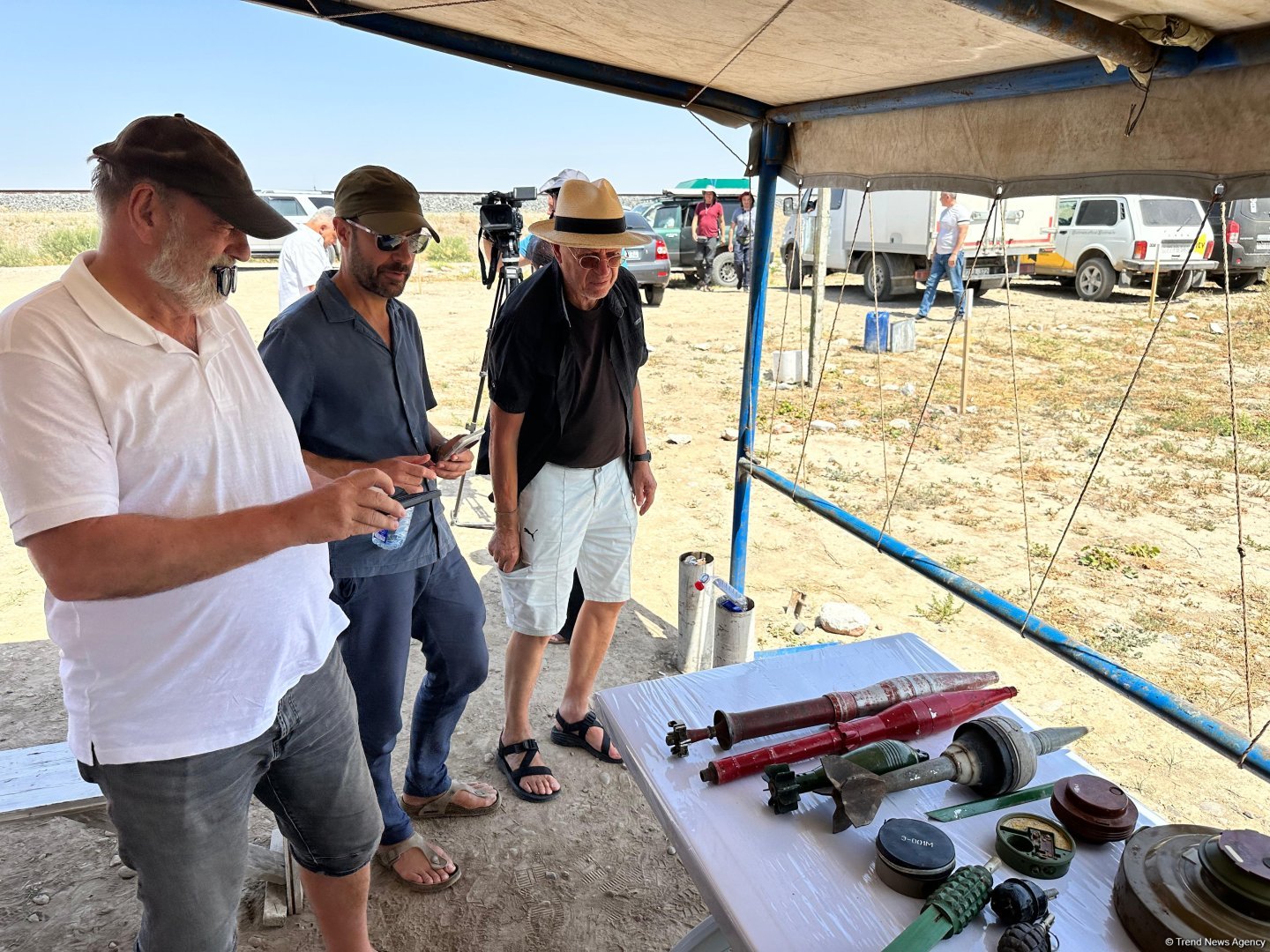 Globetrotters viewing mine clearances in Mehdili village of Azerbaijan’s Jabrayil (PHOTO)