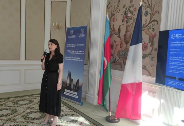 Azerbaijani Embassy advisor in France thanks Baku Network for exhibition honoring journalist martyrs in Paris (PHOTO/VIDEO)
