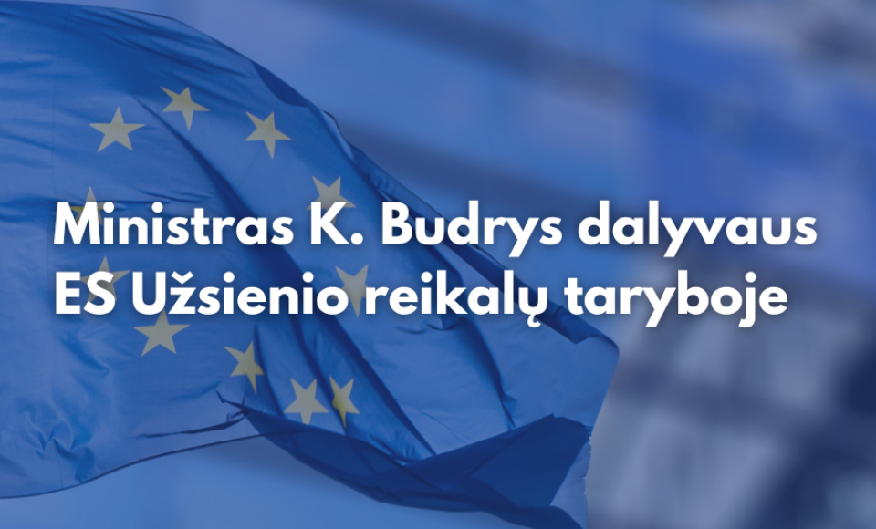 Lithuanian FM to participate in EU Foreign Affairs Council in Brussels