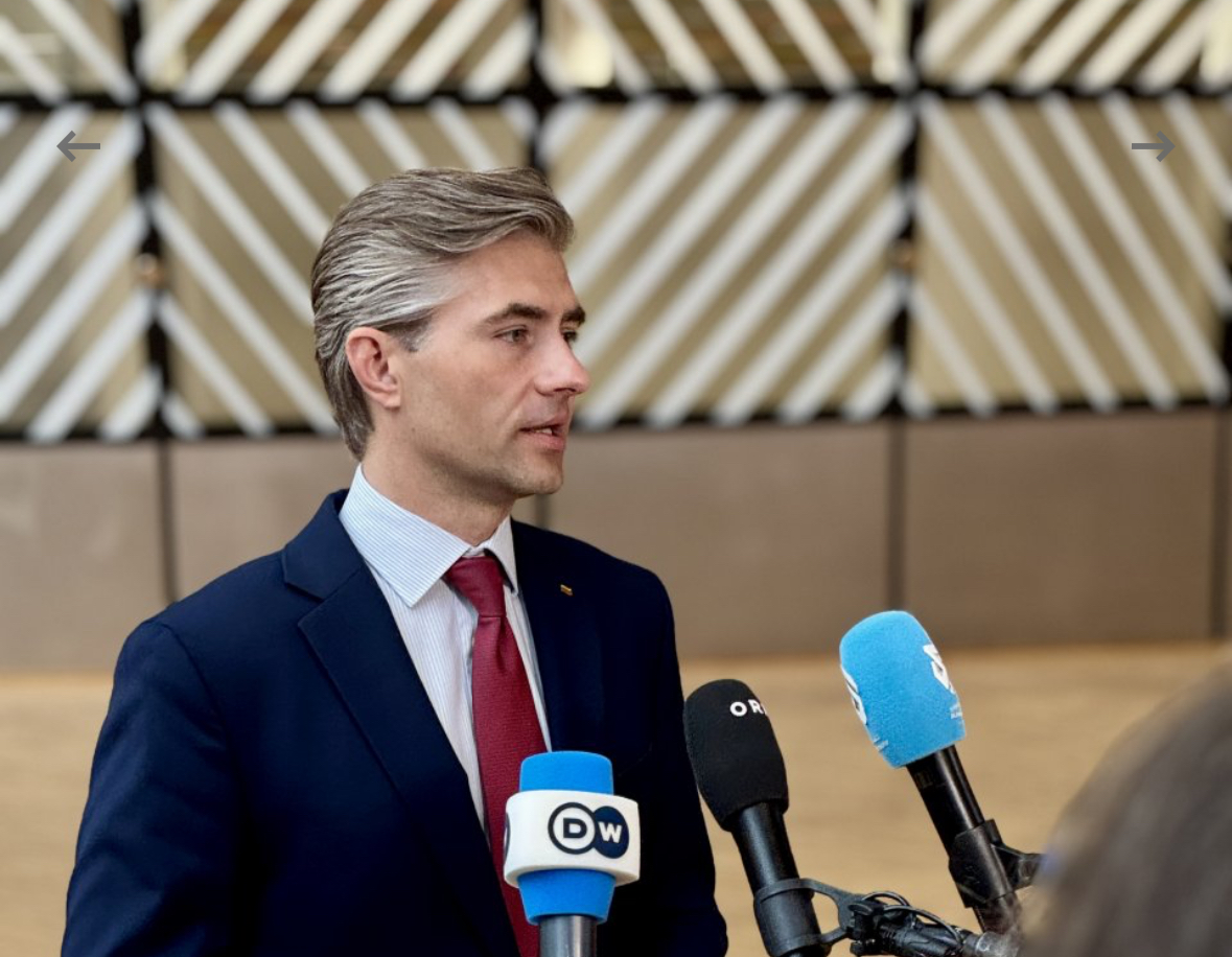 Lithuanian FM joins EU trade talks as U.S. tensions mount