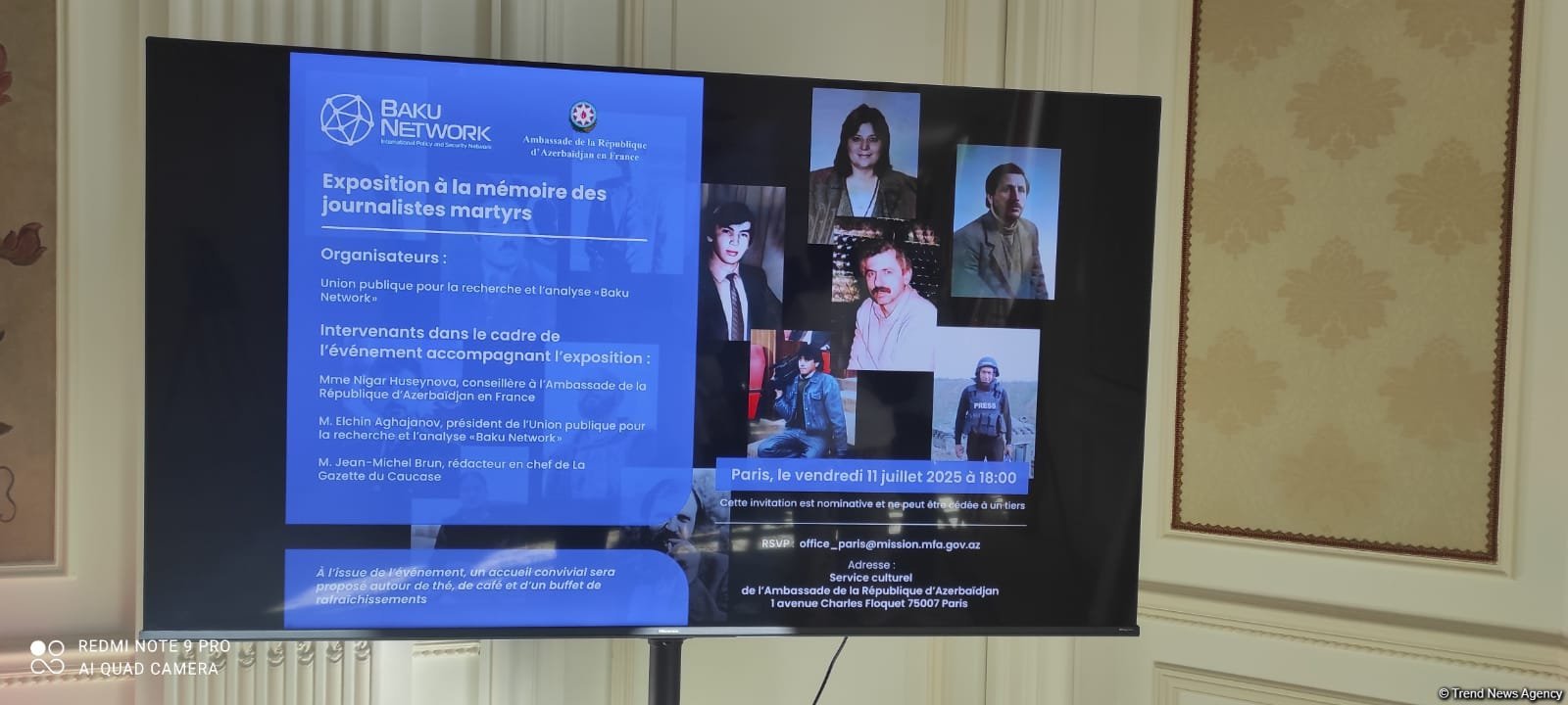 Baku Network raises awareness in Paris for the first time about Azerbaijani journalists who died amid Armenian aggression (PHOTO/VIDEO)