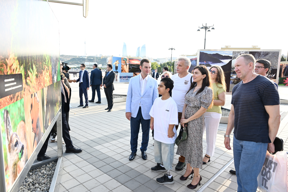 Heydar Aliyev Foundation VP Leyla Aliyeva attends opening of photo exhibition dedicated to 100th anniversary of environmental protection in Azerbaijan (PHOTO)