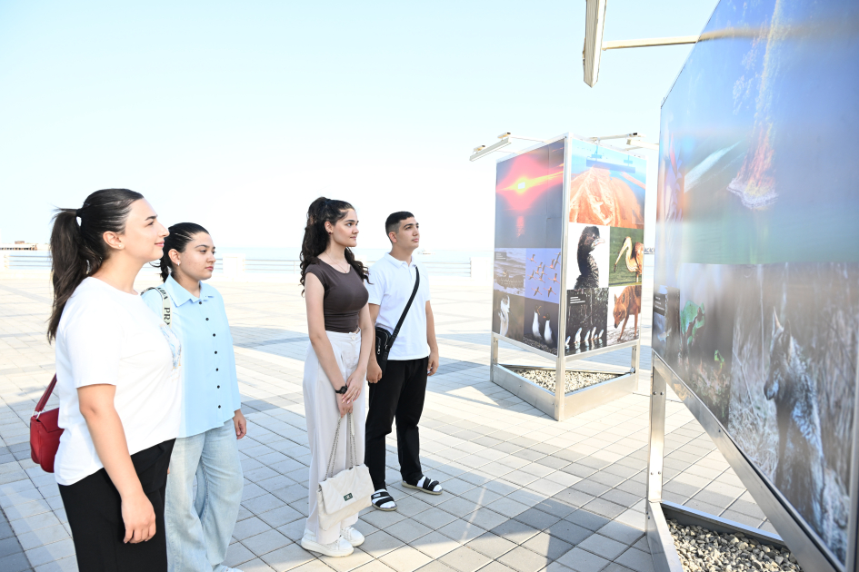 Heydar Aliyev Foundation VP Leyla Aliyeva attends opening of photo exhibition dedicated to 100th anniversary of environmental protection in Azerbaijan (PHOTO)