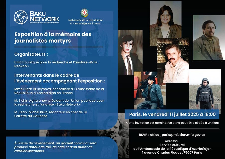 French guest on Paris exhibition honoring fallen Azerbaijani journalists: "Their voices are silenced, but not forgotten" (PHOTO)