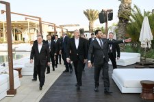 President Ilham Aliyev, Chairman of Halk Maslahaty of Turkmenistan visit Sea Breeze Resort (PHOTO/VIDEO)