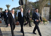 President Ilham Aliyev, Chairman of Halk Maslahaty of Turkmenistan visit Sea Breeze Resort (PHOTO/VIDEO)