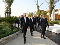 President Ilham Aliyev, Chairman of Halk Maslahaty of Turkmenistan visit Sea Breeze Resort (PHOTO/VIDEO)