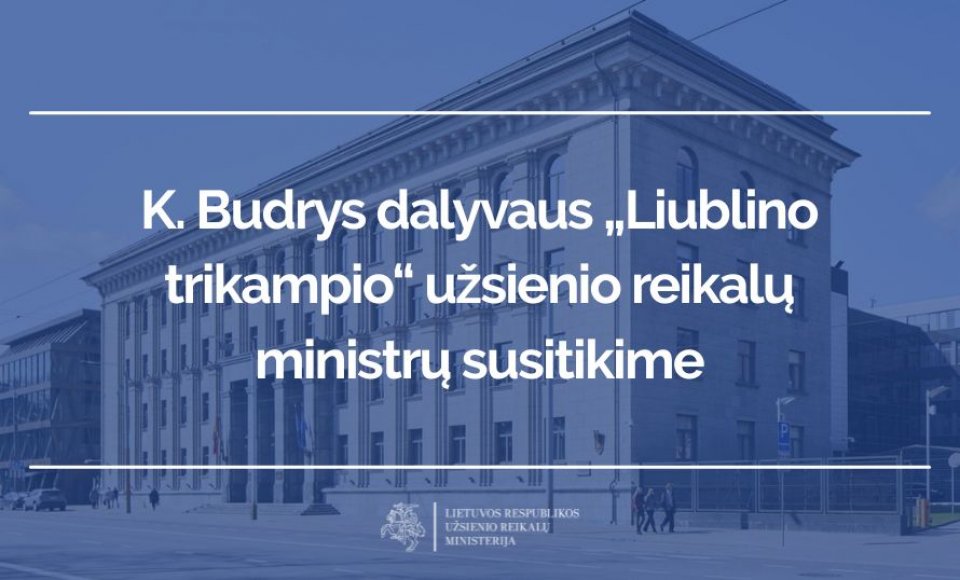 Lublin Triangle ministers to discuss security and cooperation