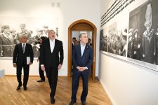 President Ilham Aliyev, Gurbanguly Berdimuhamedov visit "Heydar Aliyev and Garabagh" exhibition at Creativity Center in Shusha (PHOTO)