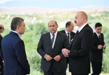 President Ilham Aliyev, Gurbanguly Berdimuhamedov visit destroyed areas of Fuzuli city (PHOTO)