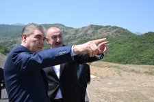 President Ilham Aliyev and Gurbanguly Berdimuhamedov posed for photo against backdrop of Dashalty village in Shusha district (PHOTO/VIDEO)