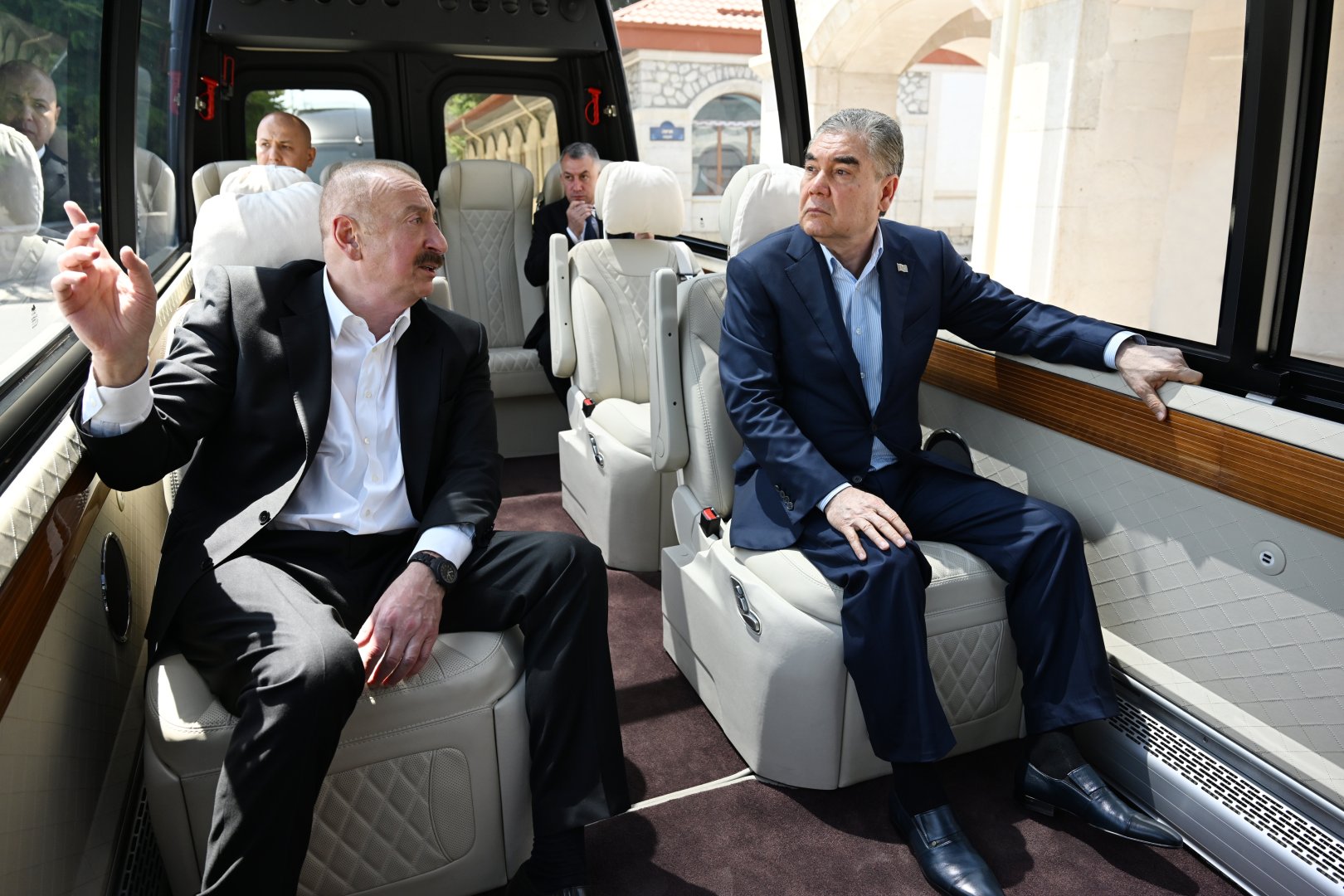 President Ilham Aliyev, Gurbanguly Berdimuhamedov visit "Heydar Aliyev and Garabagh" exhibition at Creativity Center in Shusha (PHOTO)