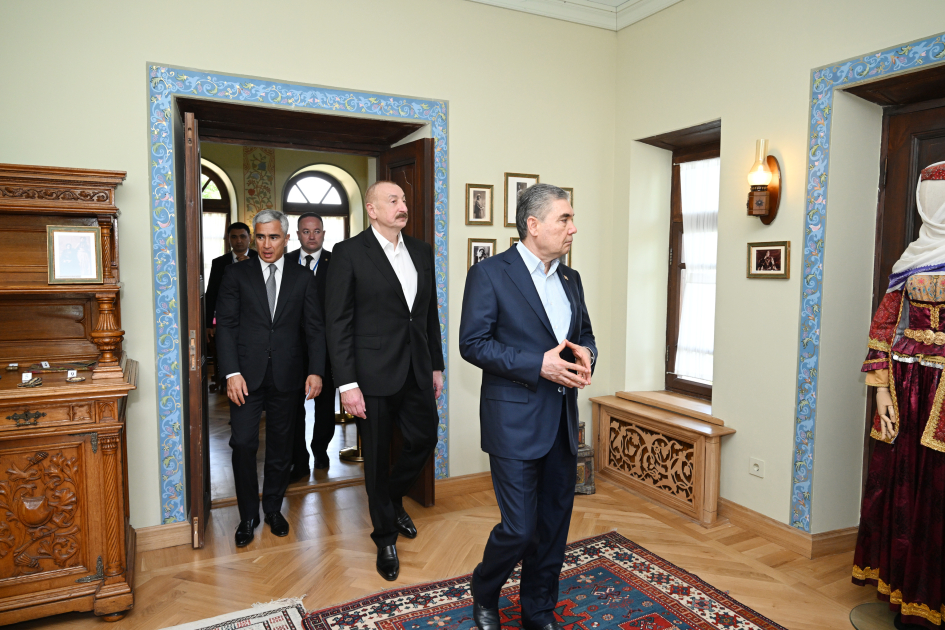 President Ilham Aliyev, Chairman of Turkmenistan’s Halk Maslahaty visit Mehmandarovs’ Estate Complex in Shusha (PHOTO)