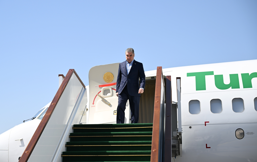 Chairman of Halk Maslahaty of Turkmenistan arrives in Azerbaijan's Fuzuli (PHOTO/VIDEO)