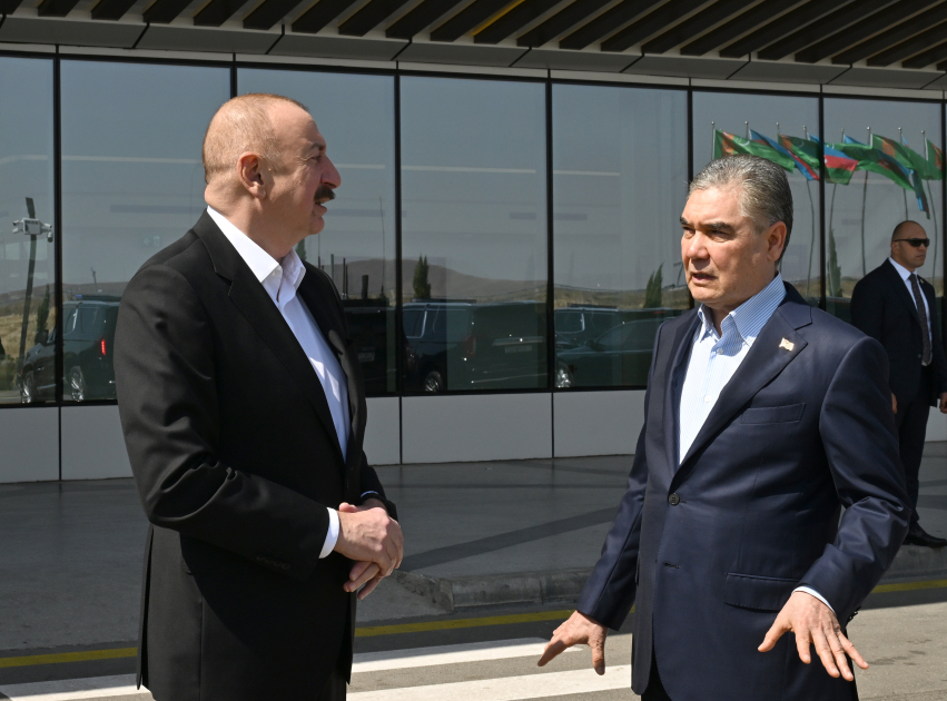 Chairman of Halk Maslahaty of Turkmenistan arrives in Azerbaijan's Fuzuli (PHOTO/VIDEO)