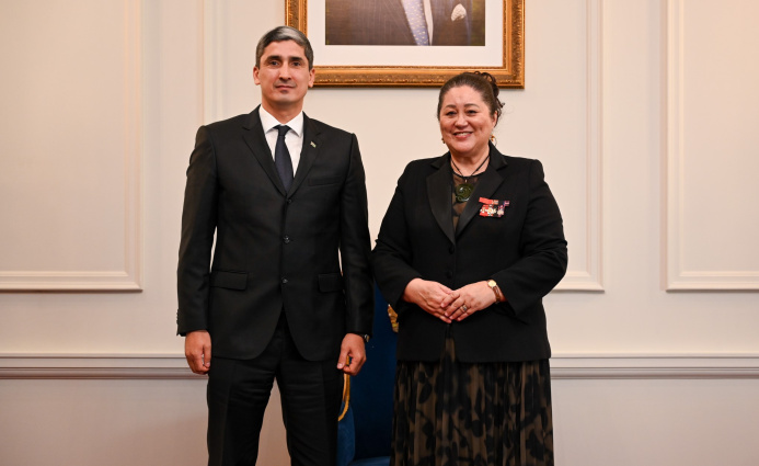 Turkmenistan's first ambassador to New Zealand presents credentials in Wellington