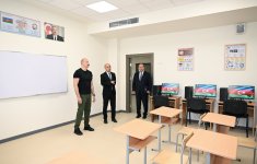 President Ilham Aliyev attends opening of secondary school No. 1 in Aghdam city (PHOTO)
