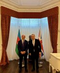 Azerbaijan Sports Academy rector meets with Elin Suleymanov in London (PHOTO)