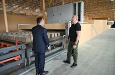 President Ilham Aliyev attends opening ceremony of Khojaly brick factory (PHOTO/VIDEO)